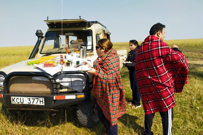 3 Days Best of MasaiMara Wildlife Private Safari, Mid-Range offer - Day 1: check-in, lunch, an afternoon start, and Maasai stories by the fire