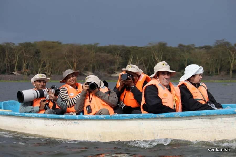 A day tour; Lake Nakuru national park& L. Naivasha Boat ride - Lake Naivasha: boat ride choices and hippo spotting from the water