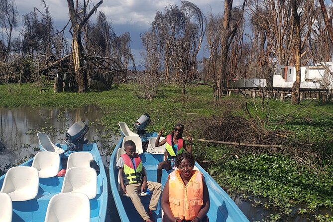 Day trip to Hells Gate National Park with boat ride on Lake Naivasha - The boat ride on Lake Naivasha: hippos, birds, and Crescent Island views