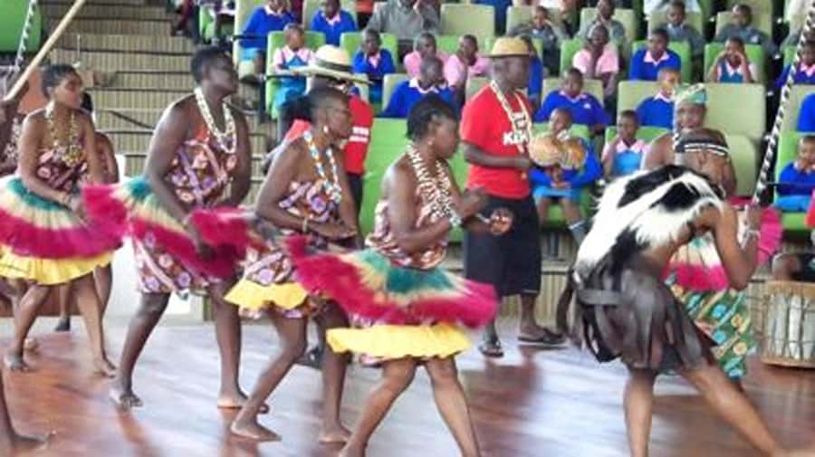 From Nairobi: Bomas of Kenya Cultural Dance Tour and Show. - Entering the Bomas grounds: homesteads arranged by region