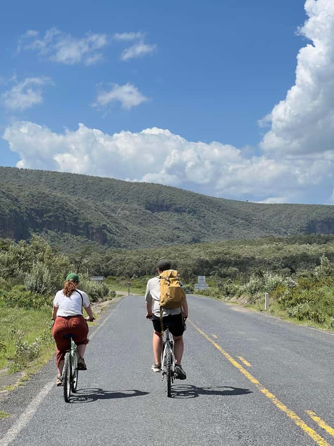 Hell's Gate & Lake Naivasha: Bike Tour, Hike & Boat Ride - At Elsa Gate, getting your boots and plans sorted
