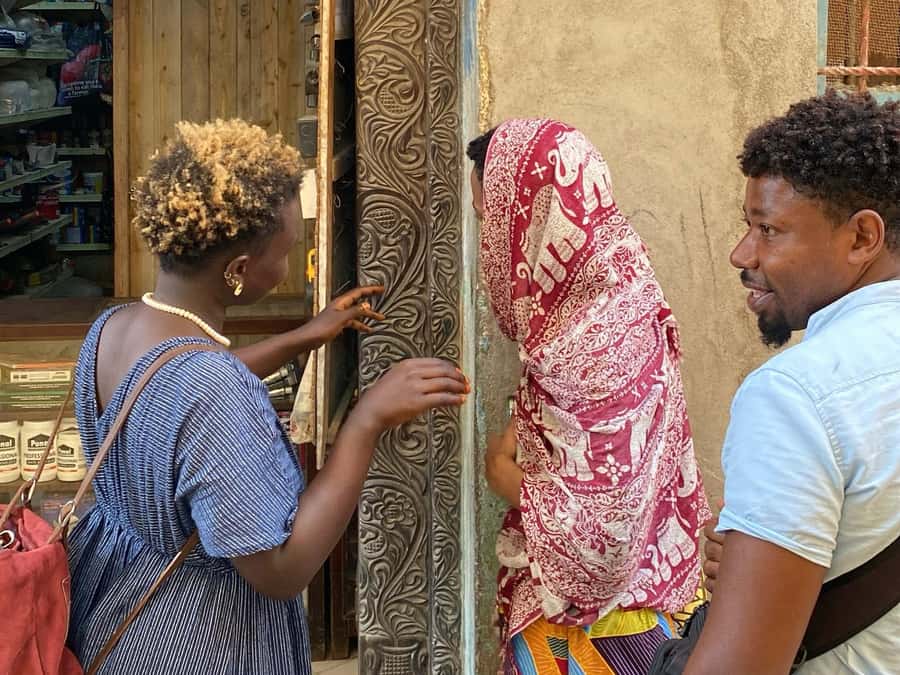 Swahili Carved Doors Tour by Woman Woodcarver: Lamu Island - Meet Almasi, the woman woodcarver behind the door lessons
